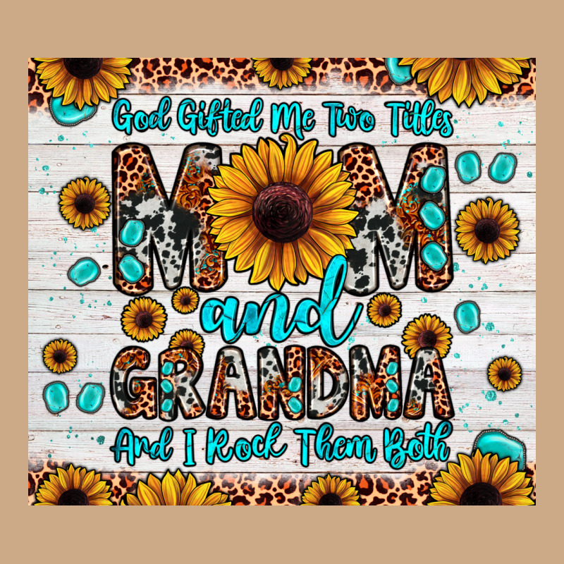 God Gifted Me Two Titles Mom And Grandma And I Rock Them Both Vintage Hoodie by JahusDesignShop | Teevron