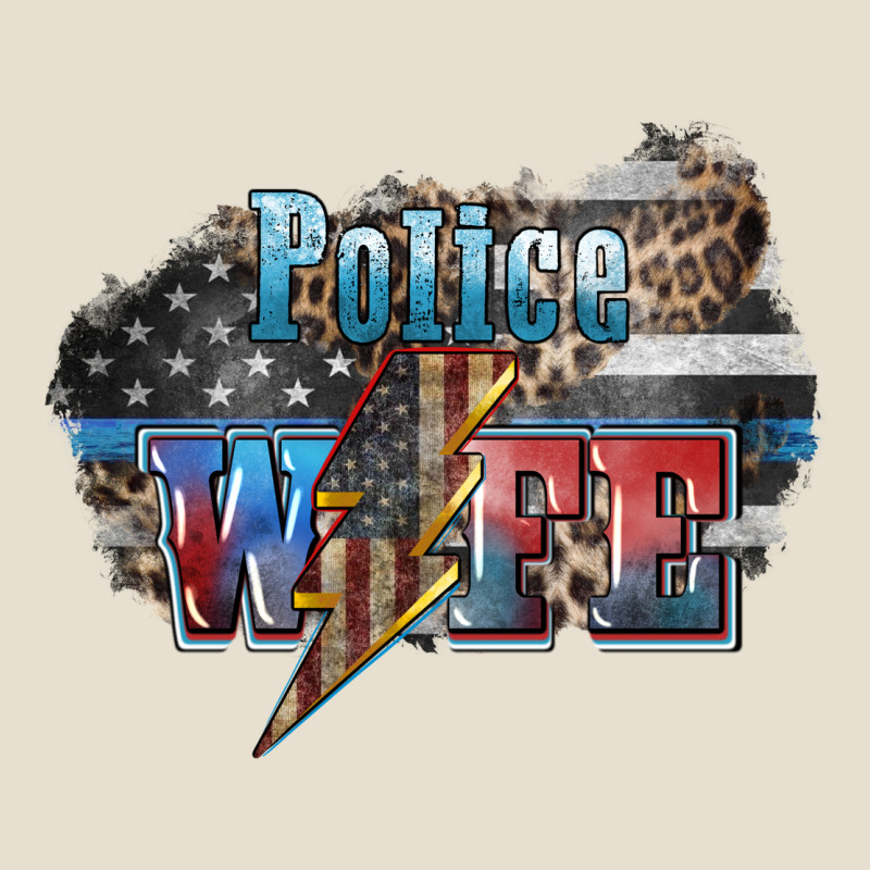 Police Wife Lightning Bolt 4th Of July Urban Hoodie by HowdyJamesFarm | Teevron