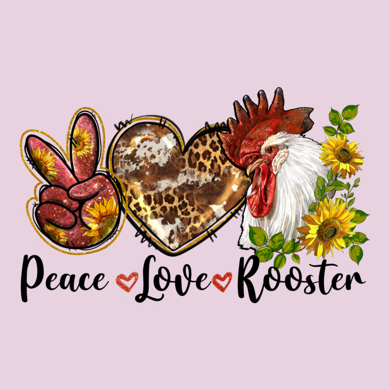 Peace Love Rooster With Sunflowers Classic Tee by LillyAllenDesigns | Teevron