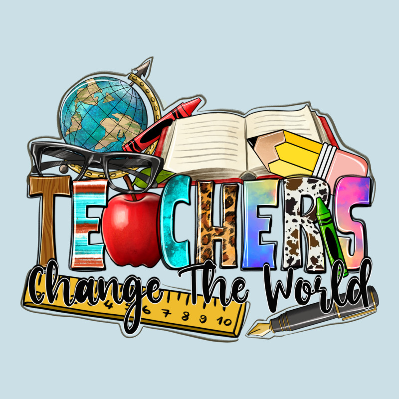 Teachers Change The World Ladies Tee by Zillion Design Studio | Teevron