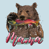 Mother's Day Mama Bear Hunting Fish Ladies Tee | Teevron
