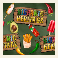 Hispanic Heritage Seamless Pattern Vintage Tee | Teevron