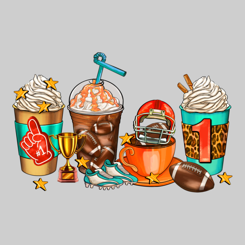 American Football Coffee Cups Premium Tee by AdoDesignShop | Teevron