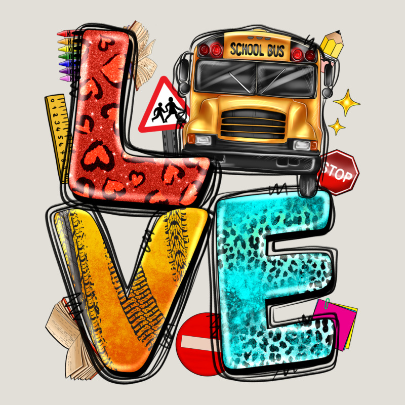 Love School Bus Heavy Core Tee by texasbilliewilder | Teevron