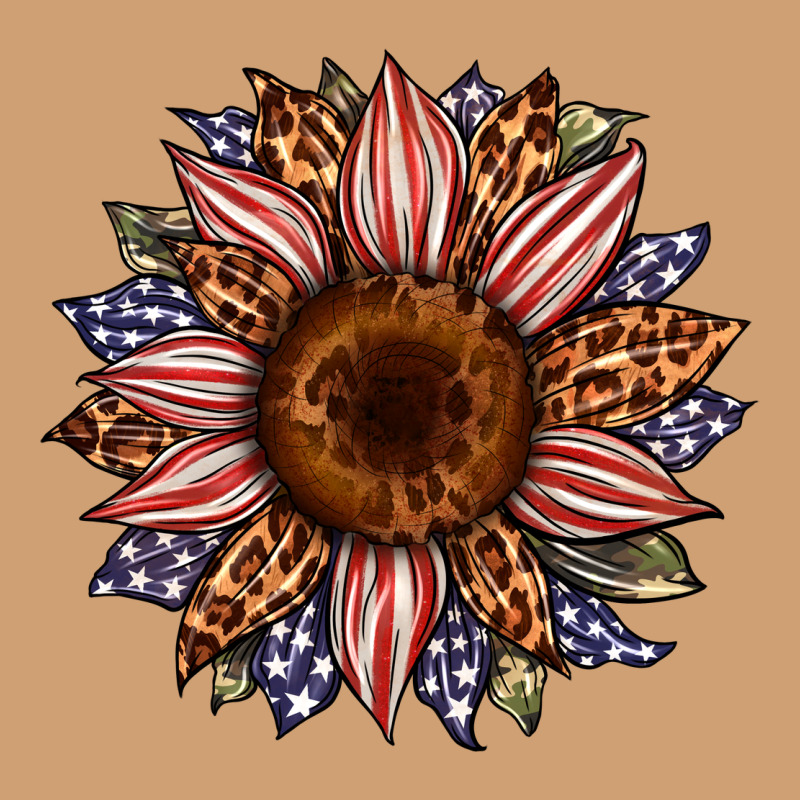 Usa Flag Camouflage Leopard Sunflower Vintage Tee by Artiststas | Teevron