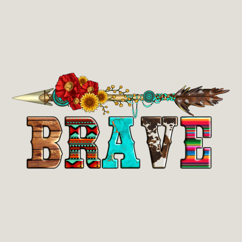 Brave And Aztec Wood Sunflower With Arrow Heavy Core Tee by Artiststas | Teevron