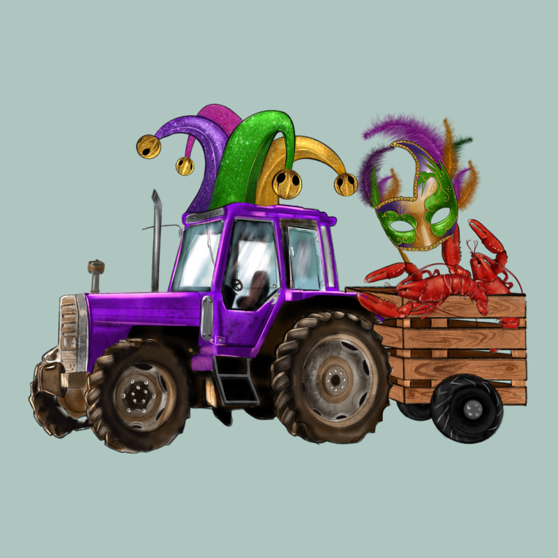 Mardi Gras Mask Crawfish Farm Tractor Premium Sweatshirt by RanaPortraitStore | Teevron
