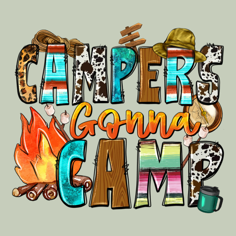Campers Gonna Camp Ladies Tee by Zillion Design Studio | Teevron
