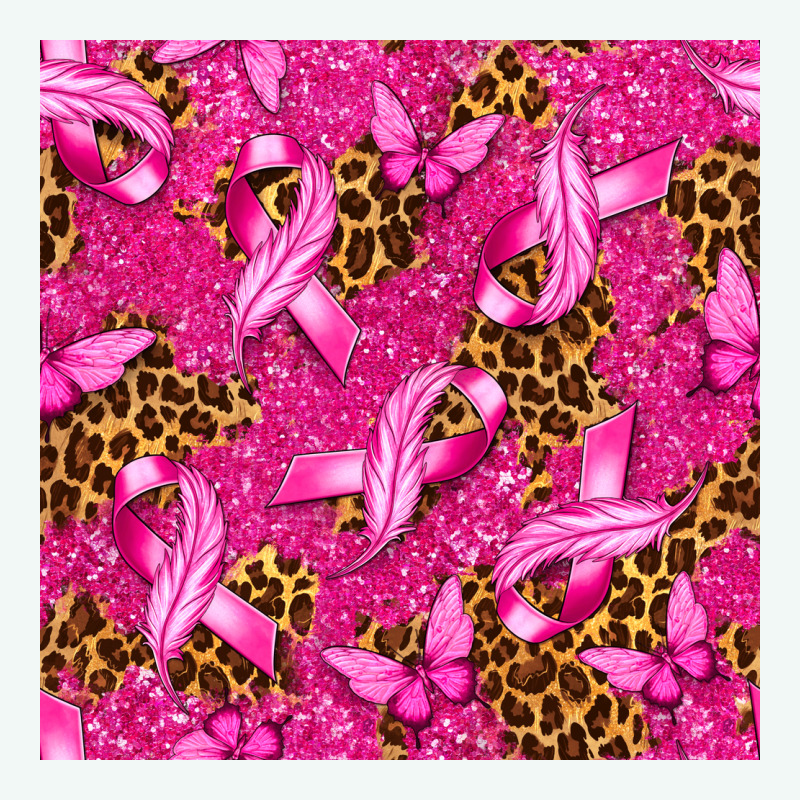 Breast Cancer With Ribbon And Butterfly Seamless P Premium Hoodie by texasbilliewilder | Teevron