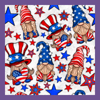 4th Of July Patriotic Gnome Seamless Pattern Vintage Tee | Teevron