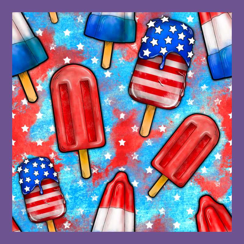 4th Of July Popsicle Seamless Pattern Vintage Tee by BundleAndBundleShop | Teevron