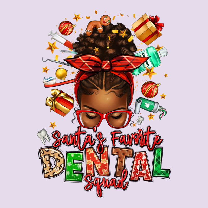 Santa's Favorite Dental Squad Afro Messy Bun Premium Hoodie by texasbilliewilder | Teevron