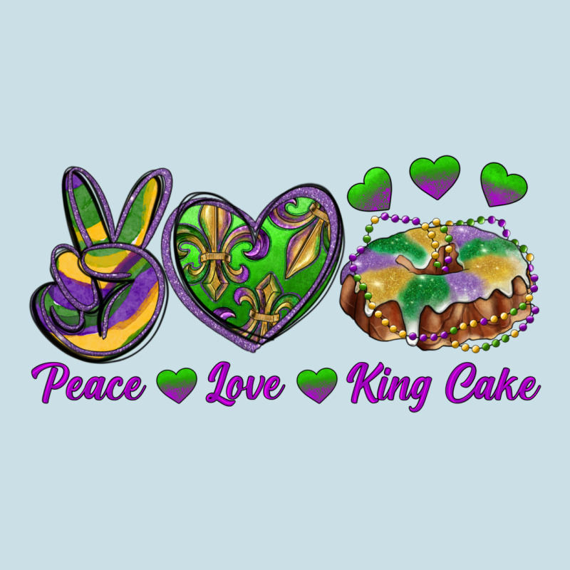 Peace Love King Cake Ladies Tee by RanaPortraitStore | Teevron