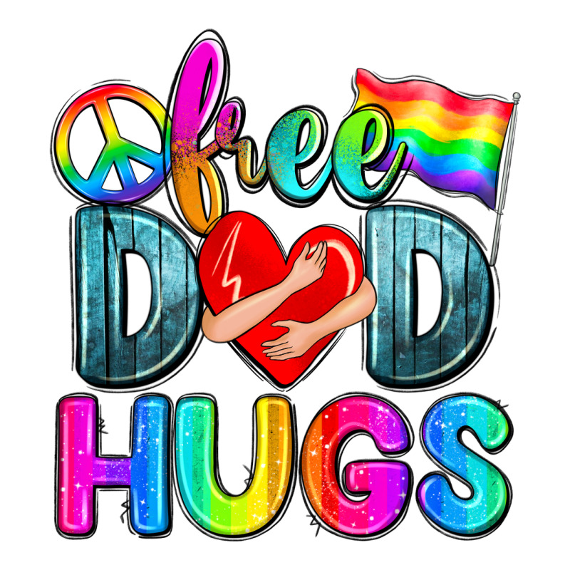 Free Dad Hugs Premium Tee by Zillion Design Studio | Teevron