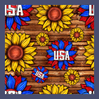 Usa Sunflower Seamless Pattern Vintage Tee | Teevron