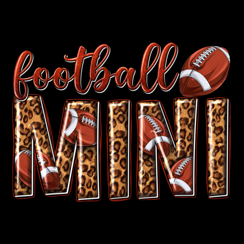 Football Mini With Leopard Ladies Tee by texasbilliewilder | Teevron