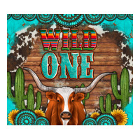 wild one longhorn gemstones cactus and sunflowers | Teevron