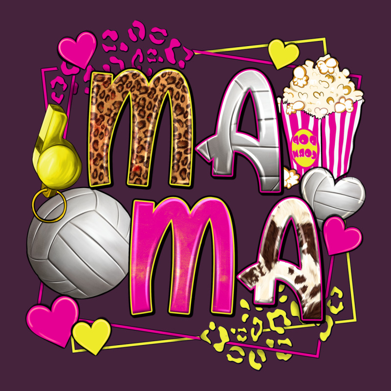 Mama Volleyball With Popcorn Premium Tee by texasbilliewilder | Teevron