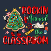 Rockin Around The Clasroom Teacher Zipper Hoodie | Teevron