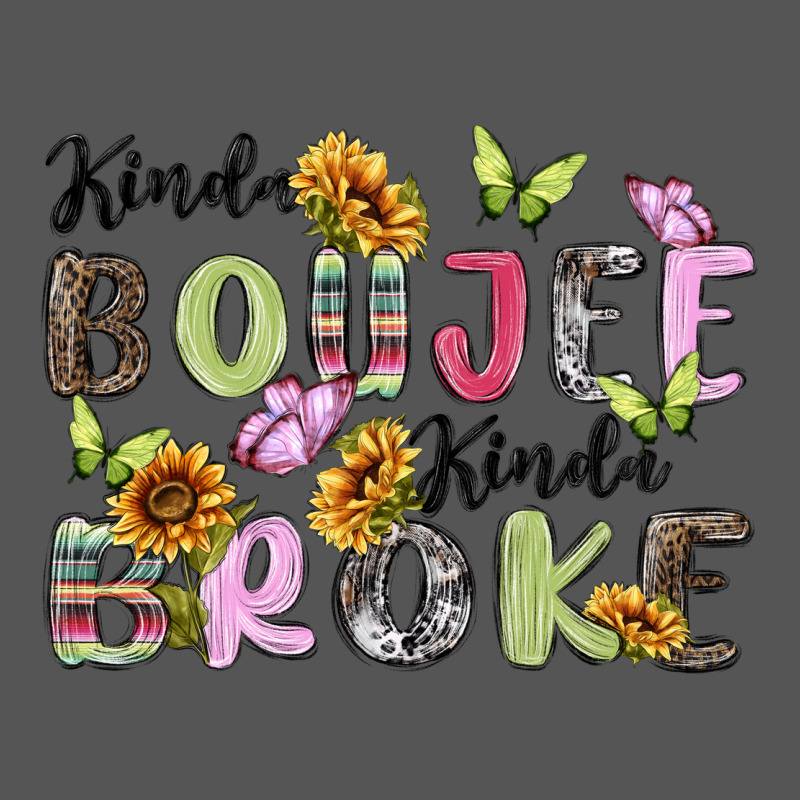 Kinda Boujee Kinda Broke Zipper Hoodie by MaliasSmallBusiness | Teevron