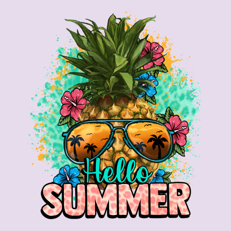 Hello Summer Pineapple Premium Hoodie by NancyCooperArtShop | Teevron