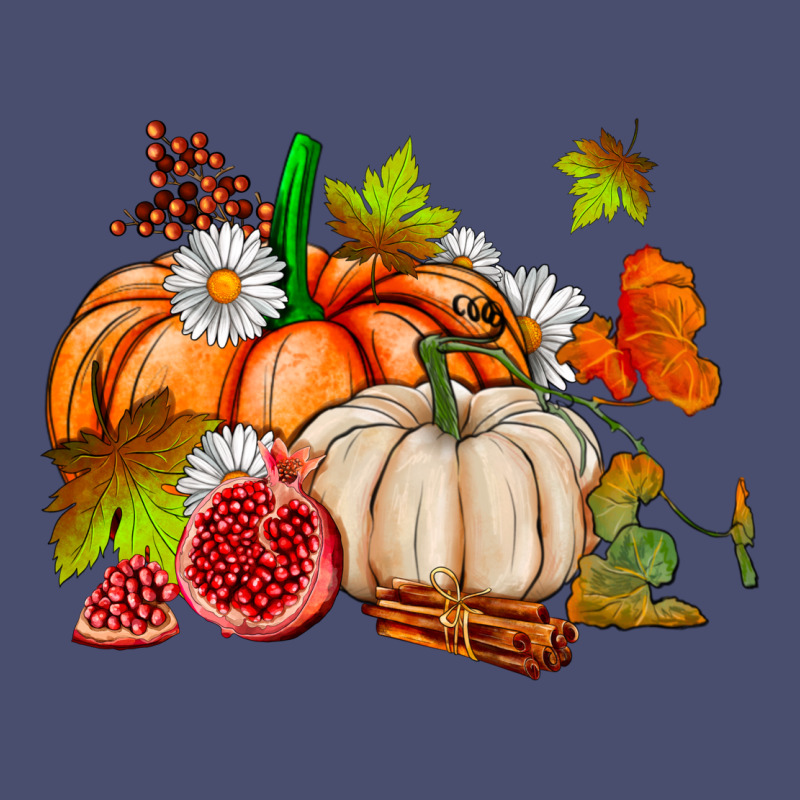 Pumpkins Daisies And Fall Leaf's Ado Vintage Tee by AdoDesignShop | Teevron