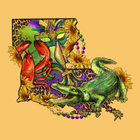 Louisiana Map With Mardi Gras Crocodile Vintage Hoodie | Teevron