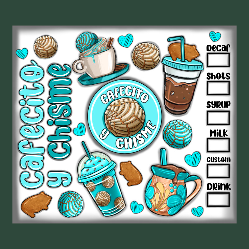 Cafecito Y Chisme Zipper Hoodie by MaliasSmallBusiness | Teevron