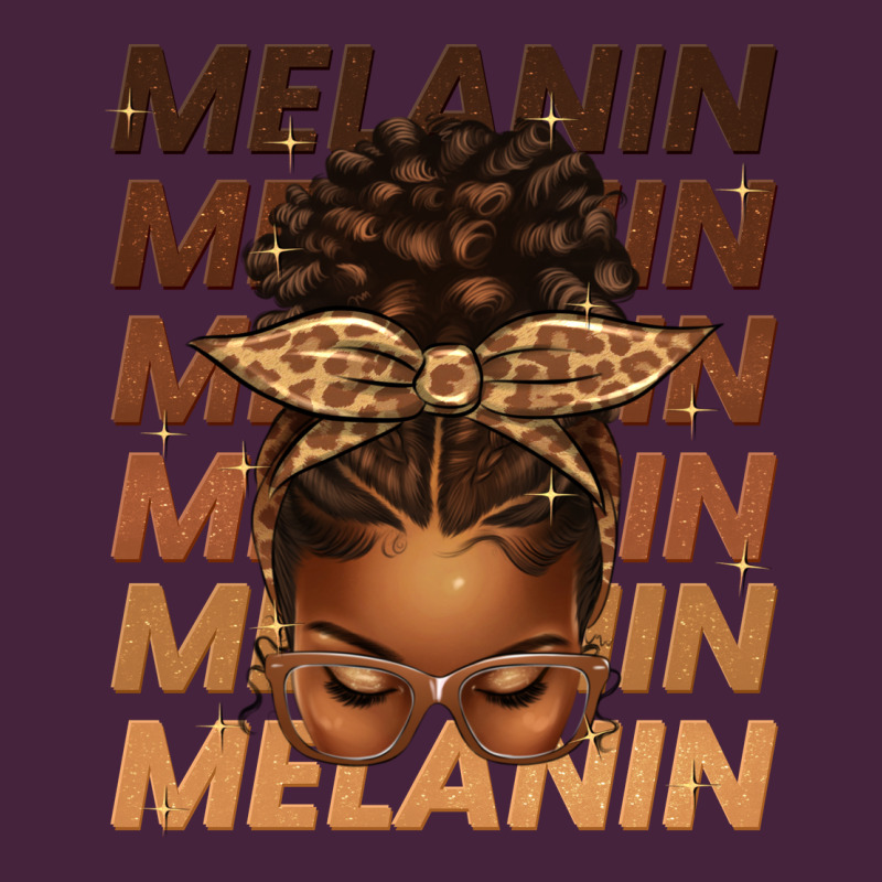 Melanin Afro Messy Bun Premium Tee by texasbilliewilder | Teevron
