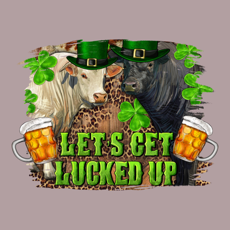 Let's Get Lucked Up Charolais And Black Angus Bull Vintage Hoodie by RanaPortraitStore | Teevron