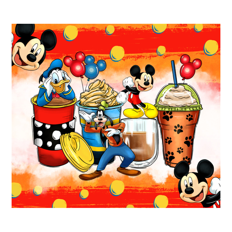 Cartoon Characters Coffee Cups Premium Tee by Zillion Design Studio | Teevron