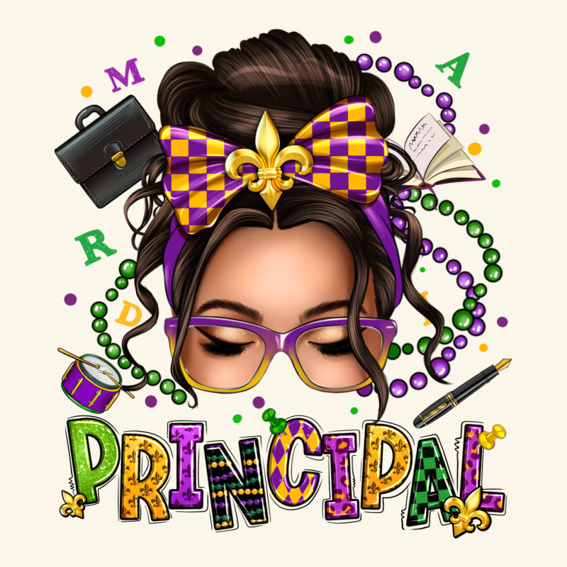Mardi Gras Principal Caucasian Messy Bun Premium Hoodie by texasbilliewilder | Teevron