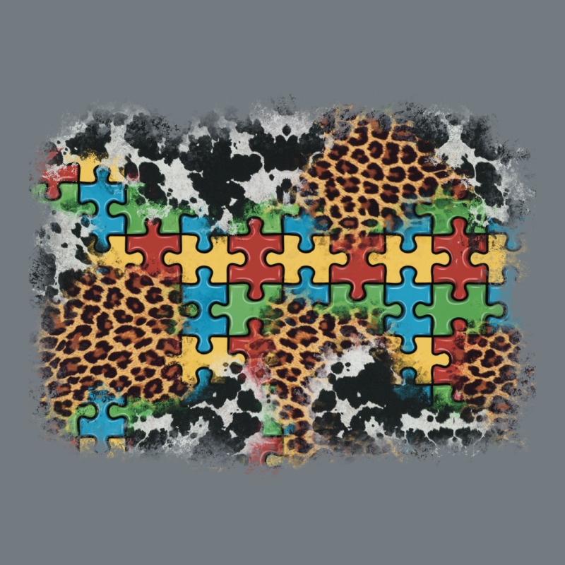 Autism Awareness Leopard Cowhide Background Heavyweight Sweatshirt by Artiststas | Teevron