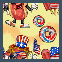 Patriotic Hotdog Ice Cream Donat Urban Heavy Tee | Teevron