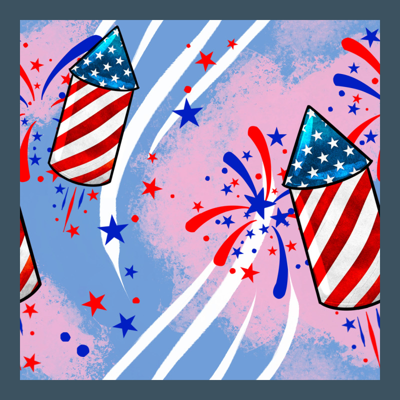 Patriotic Fireworks Urban Heavy Tee by BundleAndBundleShop | Teevron