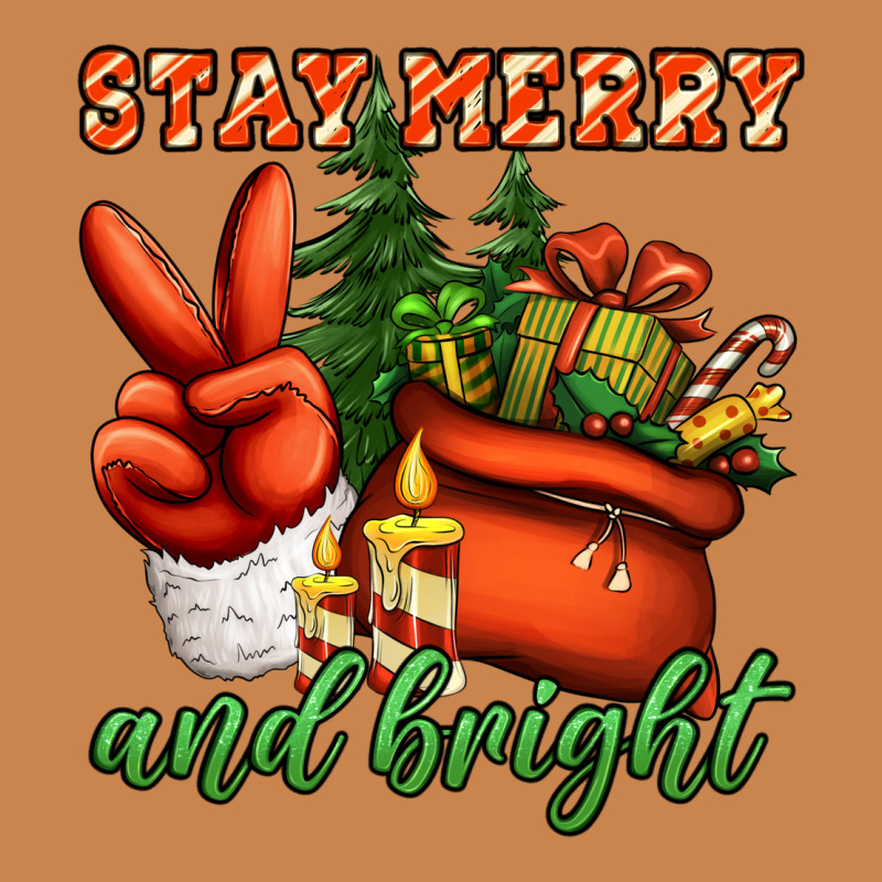 Stay Merry And Bright Peace Hand Heavyweight Hoodie by Jasminsmagicworld | Teevron