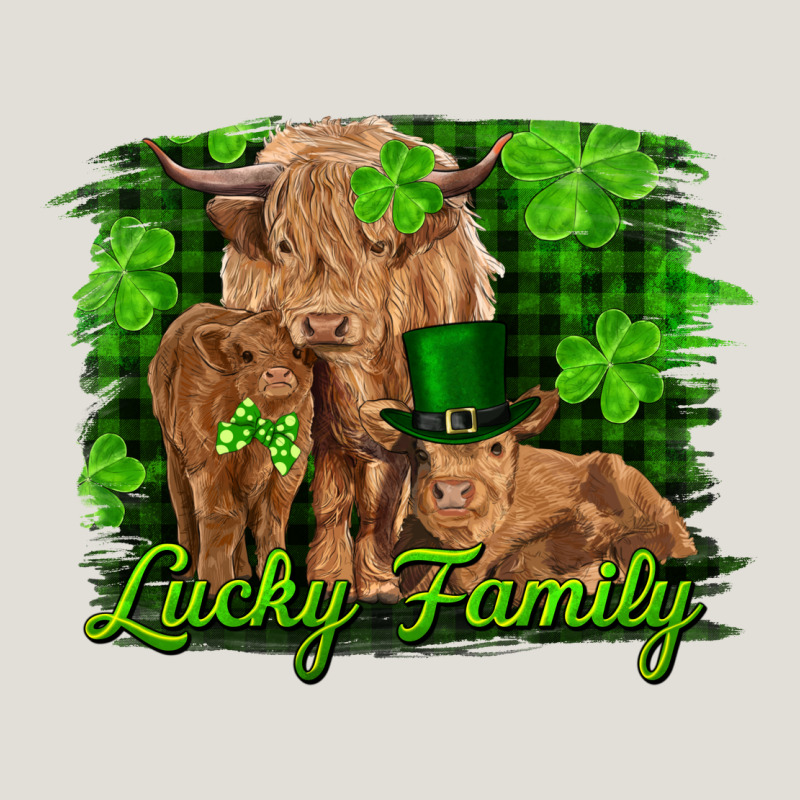 St Patrick's Day Lucky Cow Family Heavy Core Tee by RanaPortraitStore | Teevron
