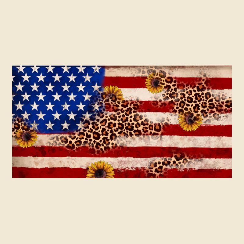 American Flag Leopard Sunflower Ladies Tee by JahusDesignShop | Teevron