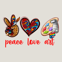 Peace Love Art Heavy Core Tee | Teevron