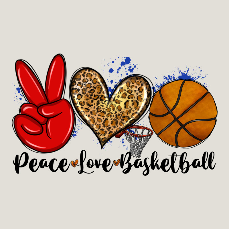 Peace Love Basketball Heavy Core Tee by Zillion Design Studio | Teevron