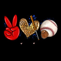 Peace Love Baseball Heavy Core Tee | Teevron