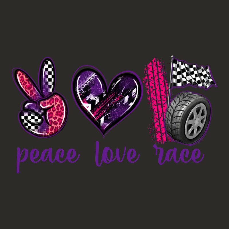 Peace Love Race Heavy Core Tee by texasbilliewilder | Teevron