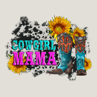 Cowgirl Mama With Boots And Sunflowers And Cowhide Heavy Core Tee | Teevron