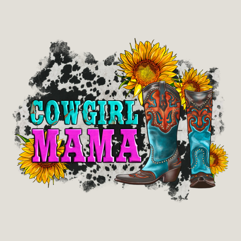 Cowgirl Mama With Boots And Sunflowers And Cowhide Heavy Core Tee by Artiststas | Teevron