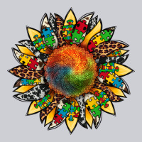 Autism Awareness Cowhide Leopard Sunflower Heavyweight Sweatshirt | Teevron