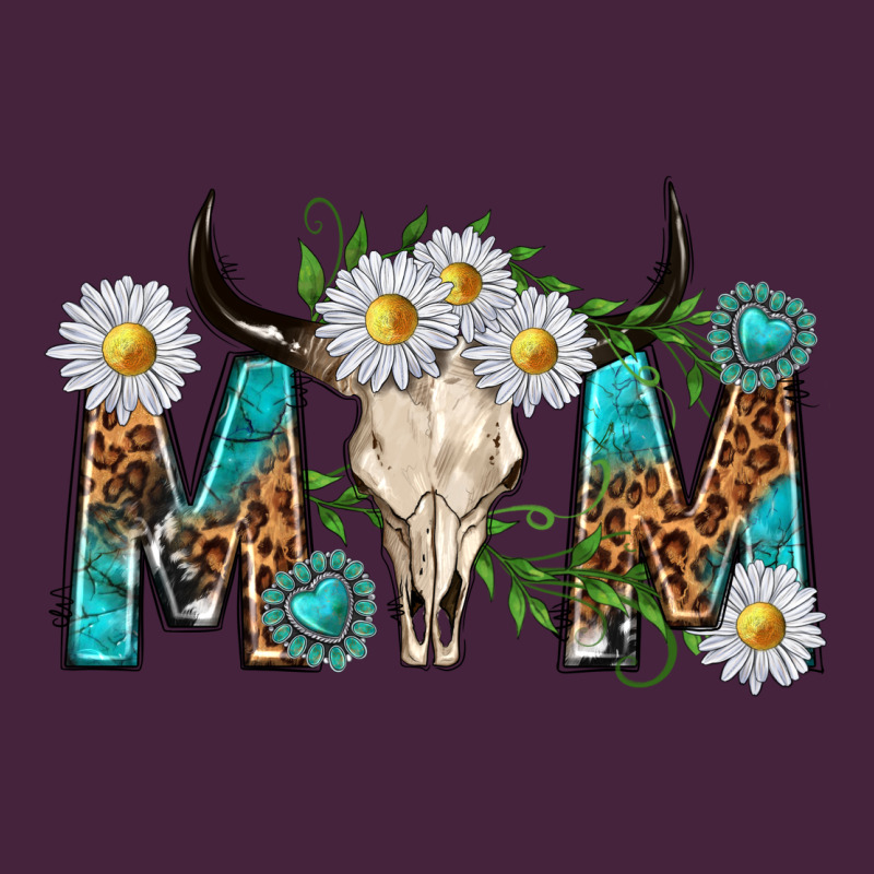 Mom With Bull Skull Premium Tee by texasbilliewilder | Teevron