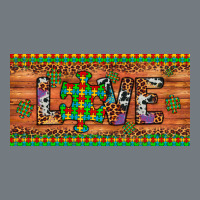 Love Autism Awareness License Plate Heavyweight Sweatshirt | Teevron