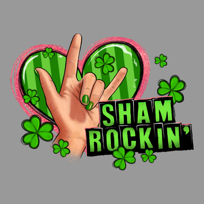 Shamrockin' Rock N Roll Female Hand Vintage Hoodie by Artiststas | Teevron