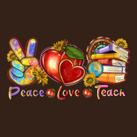 Peace Love Teach Heavy Core Tee | Teevron