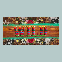 Western Wild And Floral Leopard  Cowhide Licanse Plate Heavy Core Tee | Teevron